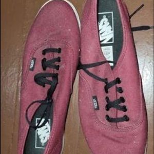 Burgundy Vans
